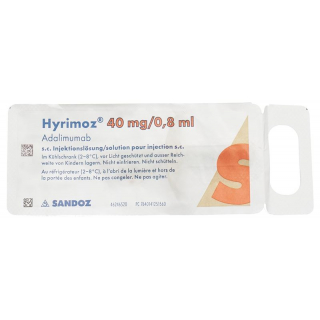 Hyrimoz Inj Lös 40 мг/0,8мл 6 Фертспр 0,8 мл