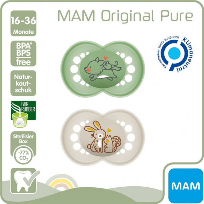 MAM Original Nuggi Чистая резина 16-36м