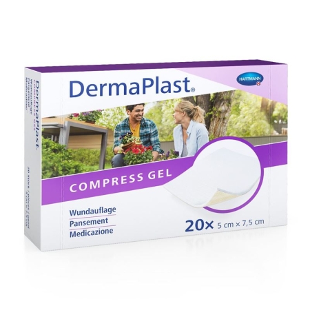 DERMAPLAST Compress Gel 10x20cm steril