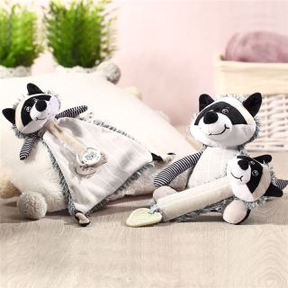 BABYONO Doudou m Saugerband RACOON ROCKY