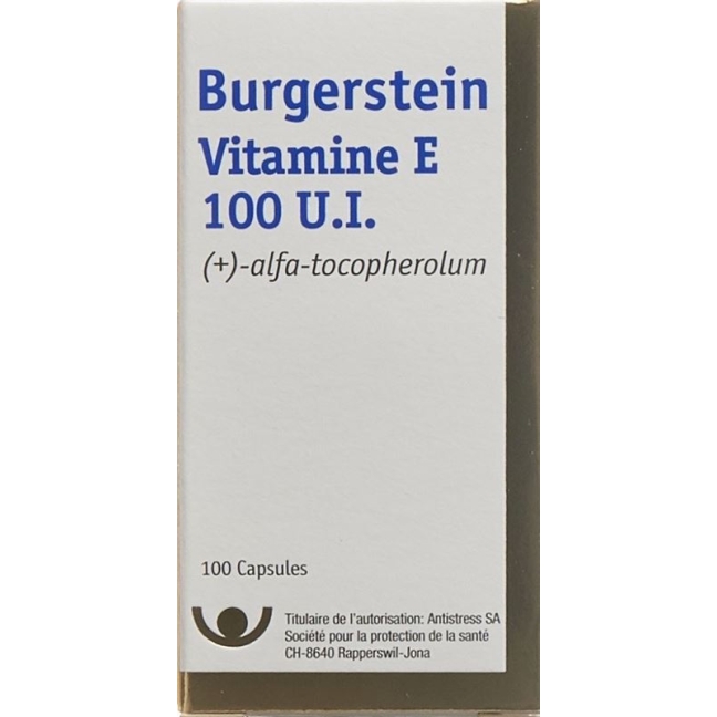 Burgerstein Vitamin E Capsules 100 МО Ds 100 шт