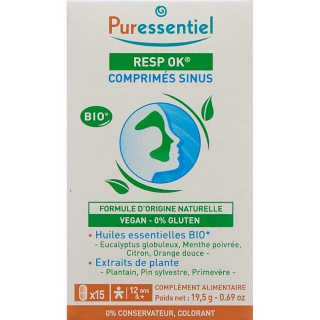 Puressentiel Респираторные таблетки Sinus Ds 15 шт.