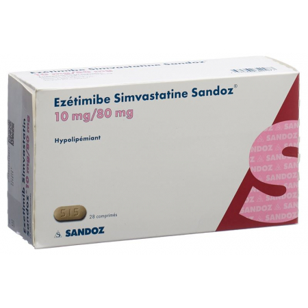 EZETIMIB SIMVASTATIN Sandoz Tabl 10/80 mg