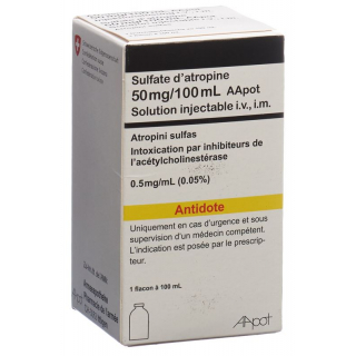ATROPINSULFAT AApot Inj Lös 50 mg/100ml