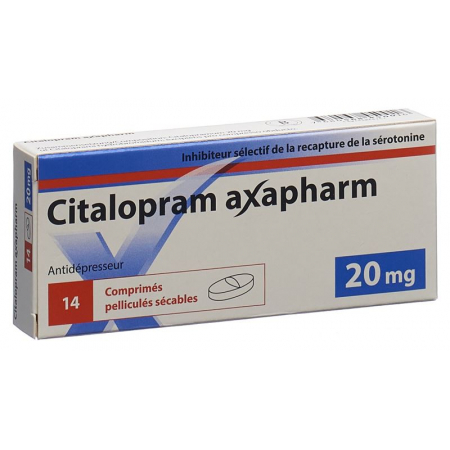 ЦИТАЛОПРАМ Аксафарм таблетки пленочные 20 мг
