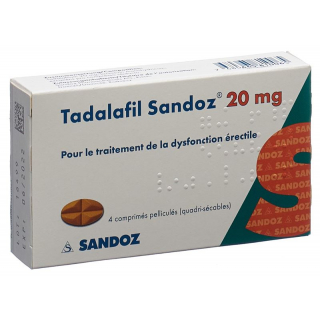 ТАДАЛАФИЛ Сандоз пленочная таблетка 20 мг
