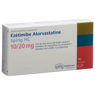 Эзетимиб Аторвастатин Спириг HC таблетки 10 мг/20 мг 30 шт.