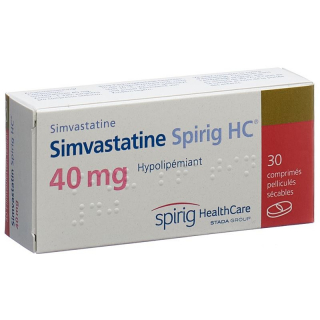 СИМВАСТАТИН Спириг HC пленочные таблетки 40 мг