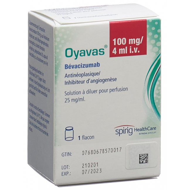 OYAVAS Inf Konz 100 mg/4ml