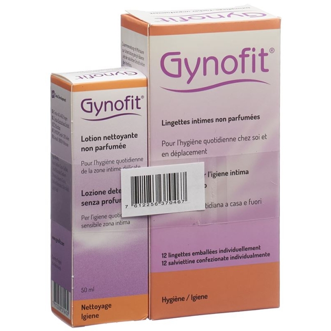 GYNOFIT Set Intimpflege-Tuch 12Stk+lot unparf 50ml