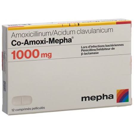 CO-AMOXI Mepha Filmтаблетка 1000 мг