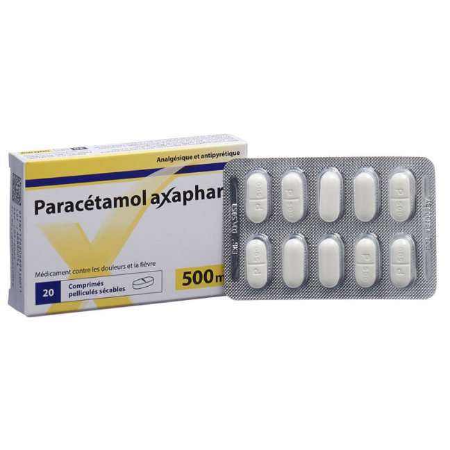 ПАРАЦЕТАМОЛ Аксафарм таблетки пленочные 500 мг