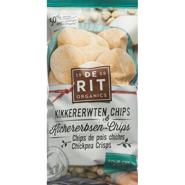 DE RIT Kichererbsen-Chips Sour Cream Oni Bio