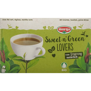 Чай Morga Sweet n&#39;Green Lovers в пакетиках с органическими бутонами, 20 шт.