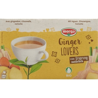 Чай Morga Ginger Lovers в пакетиках с органическими бутонами, 20 шт.