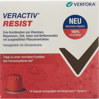 Капсулы Veractiv Resist Nespresso алюминиевые 14 шт.