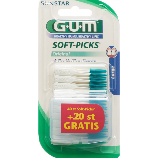 GUM Soft-Picks Original Large + 20 в подарок 40 шт.