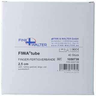 FIWA бинты для пальцев с трубкой 2,5см в коробке 40 шт.