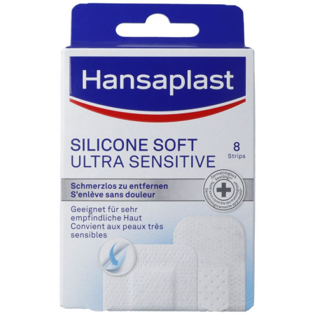 Смесь силиконовых пластырей Hansaplast, упаковка 8 шт.