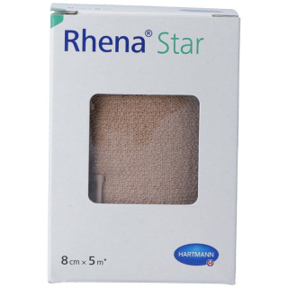 Бинты эластичные Rhena Star 8смх5м телесного цвета
