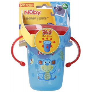 Чашка Nuby 360° Wonder Cup 240 мл с герметичными ручками