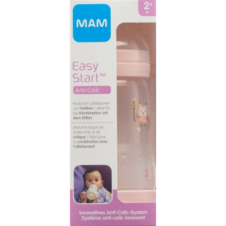 Бутылочка MAM Easy Start Anti-Colic, 260 мл, для девочек от 2 месяцев