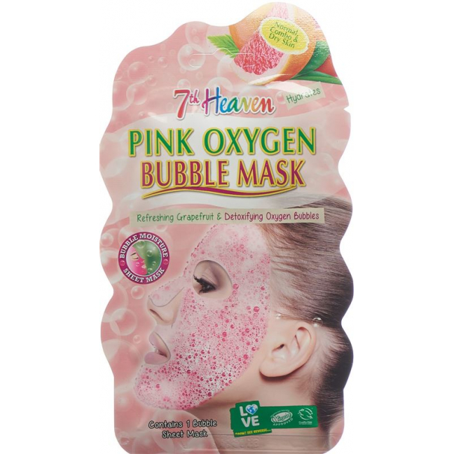 7TH HEAVEN Women's Pink Oxygen Bubble Mask