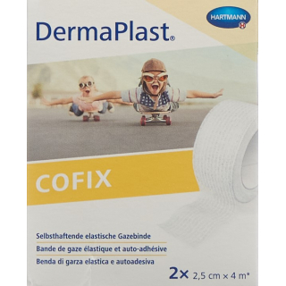 DermaPlast CoFix 2,5смx4м белый 2 шт.
