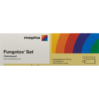 FUNGOTOX Набор 3 вагинальные таблетки + крем 20 г