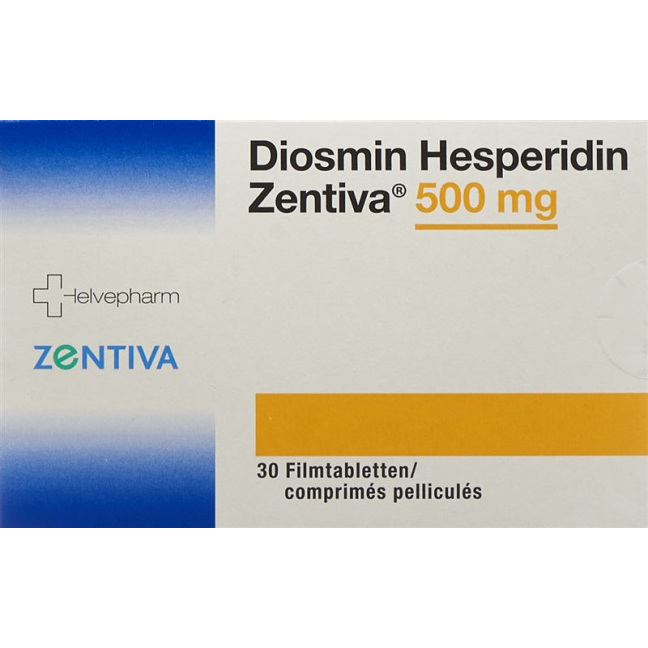 Диосмин Гесперидин Зентива Фильмтабл 500 мг 120 шт.
