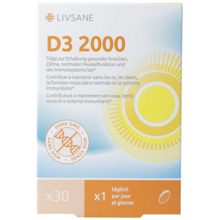 LIVSANE Витамин D3 2000 мягких желатиновых капсул