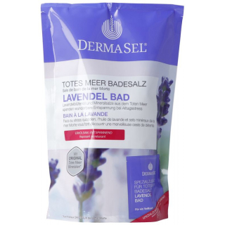 DermaSel соль для ванн лаванда немецкий/французский пакетик 400 г