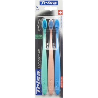 Зубная щетка TRISA Compact Soft Trio soft