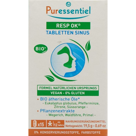 Puressentiel Респираторные таблетки Sinus Ds 15 шт.