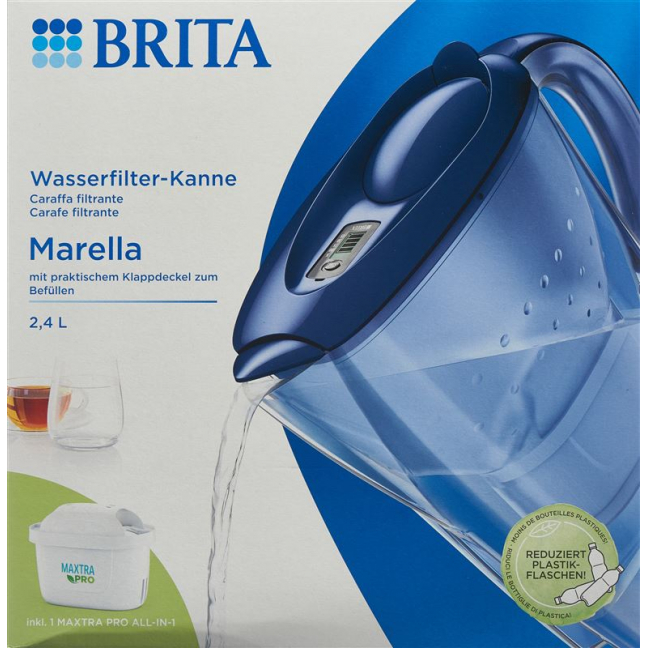 BRITA Wasserfilter Marella Maxtra Pro blau