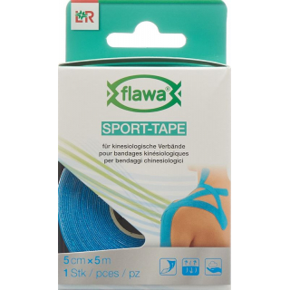 FLAWA Sport-Tape 5cmx5m blau