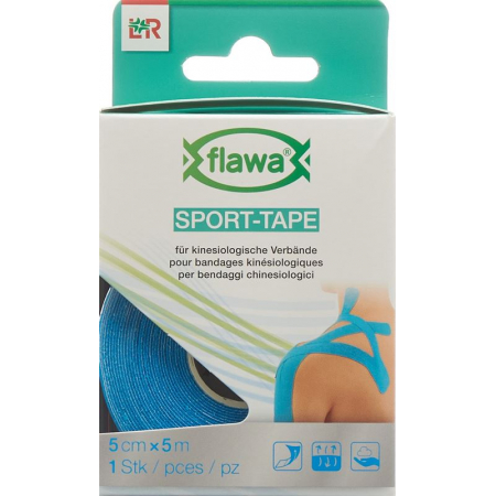 FLAWA Sport-Tape 5cmx5m blau