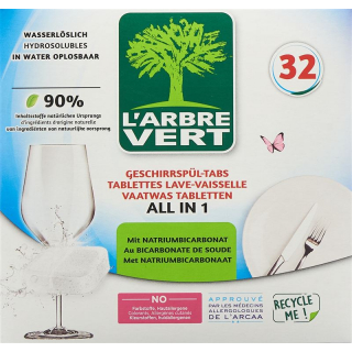 L&#39;ARBRE VERT Eco Таблетки для мытья посуды «Все в 1»