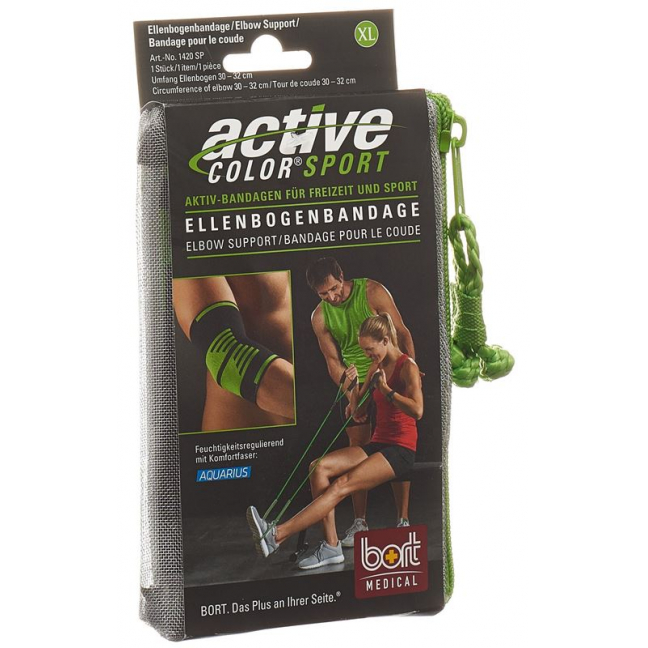 BORT ActiveColor Sport Ellenbogen XL schwarz/grün