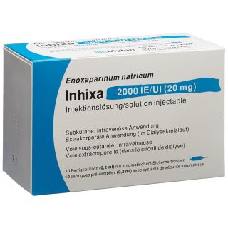 INHIXA Inj Lös 20 mg/0.2ml