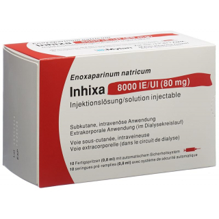 INHIXA Inj Lös 80 mg/0.8ml