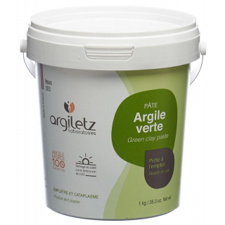 Паста быстрого приготовления Argiletz Целебная земля зеленая банка 1 кг