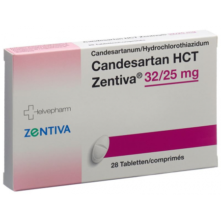 Кандесартан HCT Зентива Табл. 32/25 мг 98 шт.