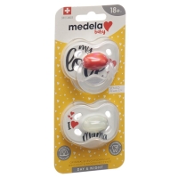 Medela Baby Nuggi Day&amp;Night 18+ Signature Love, 2 шт.