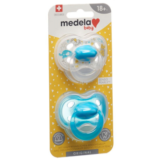 Medela Baby Nuggi Original 18+ Синий 2 шт.