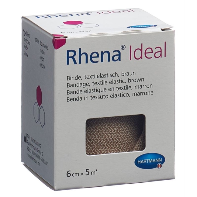 RHENA Ideal Elastische Binde 6cmx5m hautf