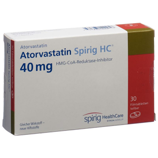 Аторвастатин Спириг HC Filmtabl 40 мг 30 шт.