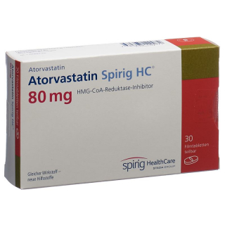 Аторвастатин Спириг HC Filmtabl 80 мг 30 шт.