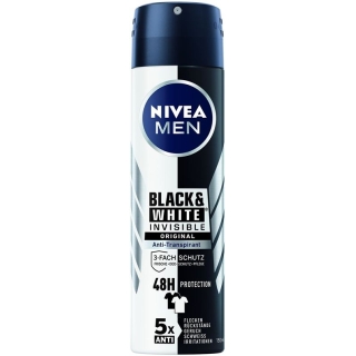 NIVEA Male Deo Inv Bla&Whi Aeros Or (n)