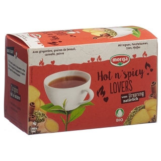 Чай Morga Hot n&#39;Spicy Lovers в пакетиках с органическими бутонами, 20 шт.